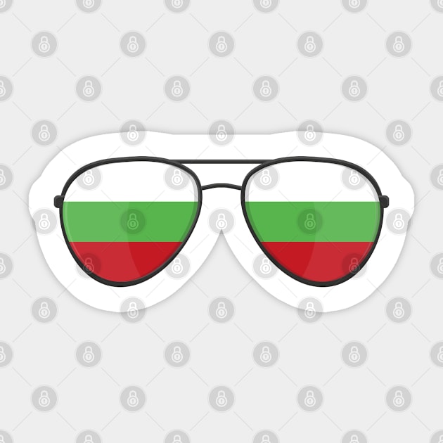 Bulgaria Flag Sunglasses Sticker by BramCrye